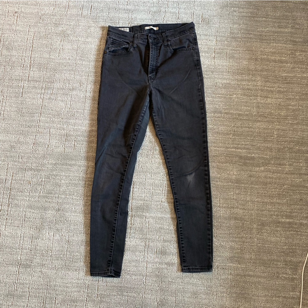 Levis Mile High Super Skinny Jeans Size 31 Black